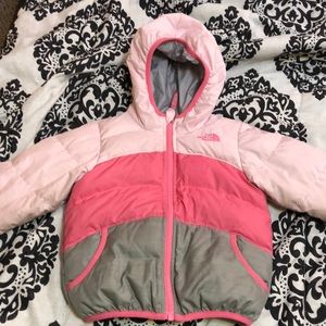 Pink and Grey North Face